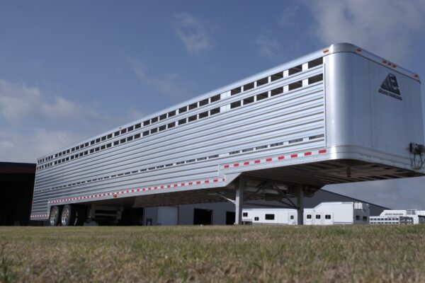 Ground Load Semi Stock Trailer