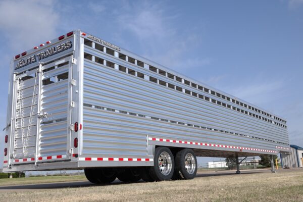 Ground Load Semi Stock Trailer