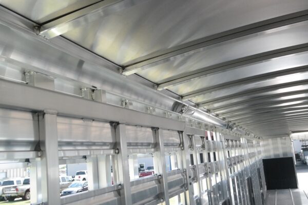 16174 (23) Straight Floor Semi Stock Trailer - Interior (Top Rail)