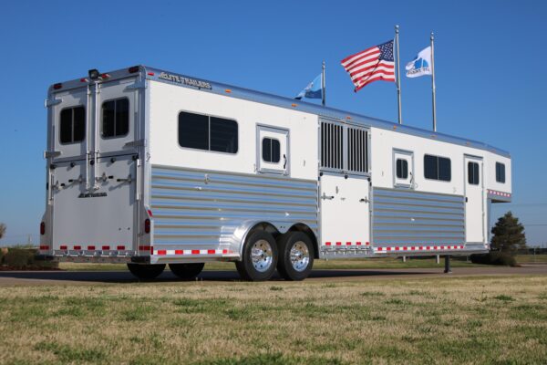 18121 (1) 4 Horse Gooseneck Head-to-Head with Dress
