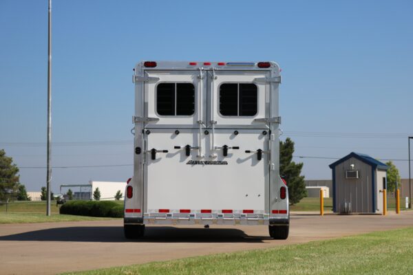 18176 (1) 4 Horse Gooseneck Head-to-Head with Dress
