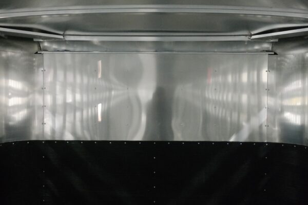 Straight Floor Semi Stock Trailer - (Interior) Double Wall Nose Full Height with Added Rubber Halfway Up Wall